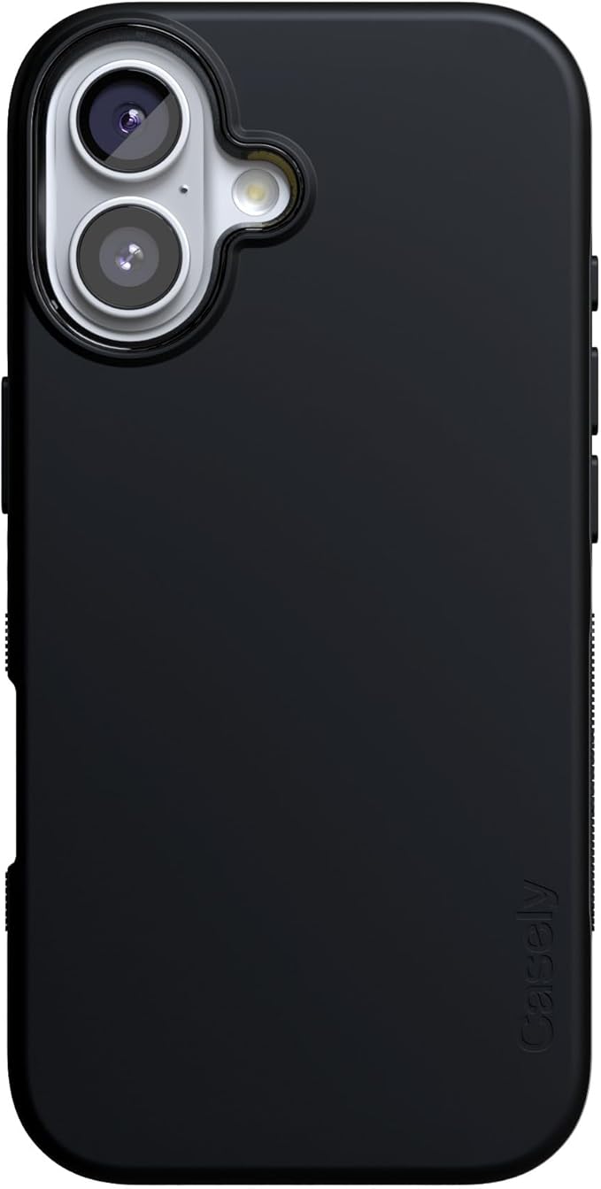 Casely iPhone 17 Case | Black on Black | Compatible with MagSafe | Bold Protective Design