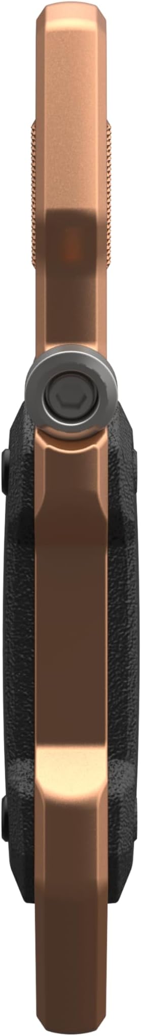 URBAN ARMOR GEAR UAG [Exclusive] Designed for AirTag Case with Built-in Bottle Opener Monarch - Hard Shell Lock Case AirTag Holder Locking Carabiner for Keys, Luggage & Bags, Black/Copper