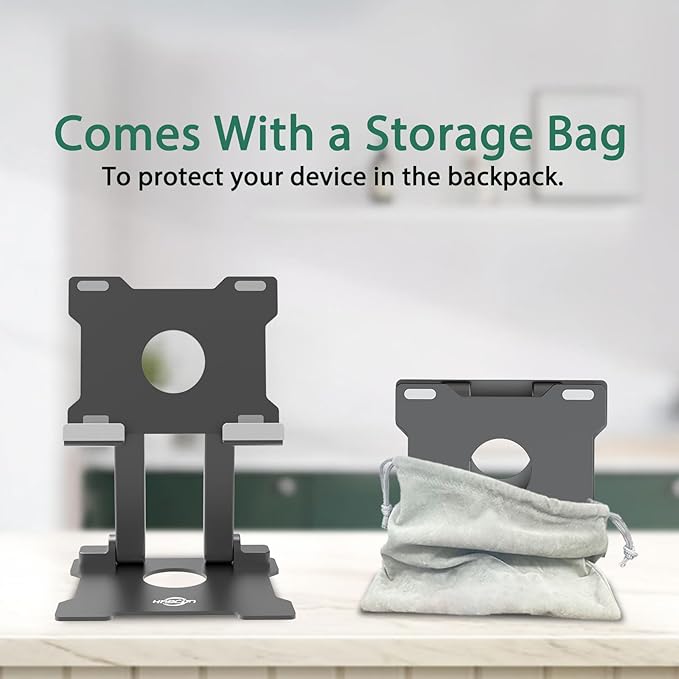 KABCON Adjustable Aluminum Tablet Stand (7-13.5 inch), Compatible with iPad, Surface Pro, FIRD HD 10, Samsung Galaxy Tab E, ASUS Transformer & Other Devices