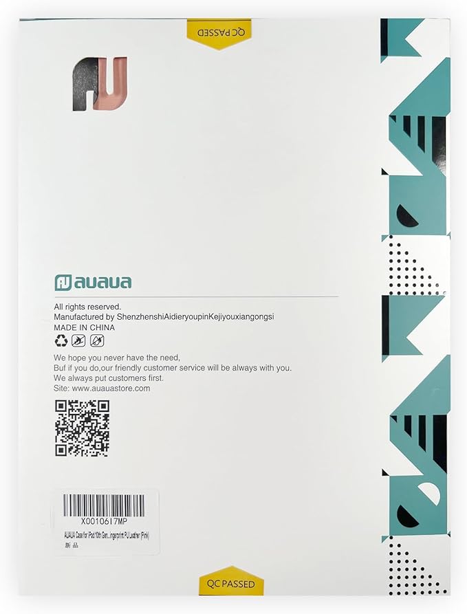 auaua Case for iPad (A16) 11th Generation 11 Inch 2025, iPad 10th Generation 10.9 Inch 2022, with Pencil Holder, Auto Sleep/Wake, Adjustable Stand, PU Leather