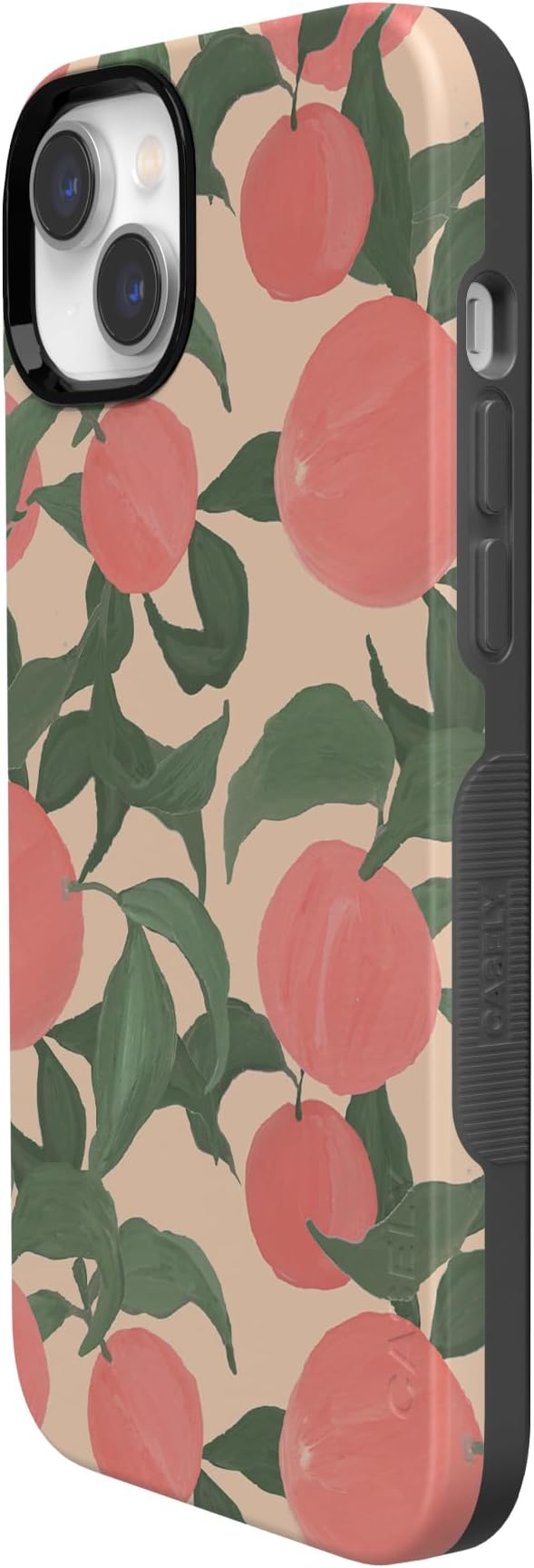 Casely iPhone 14 Case | Feeling Peachy | Blush Vines | Compatible with MagSafe | Bold Protective Design
