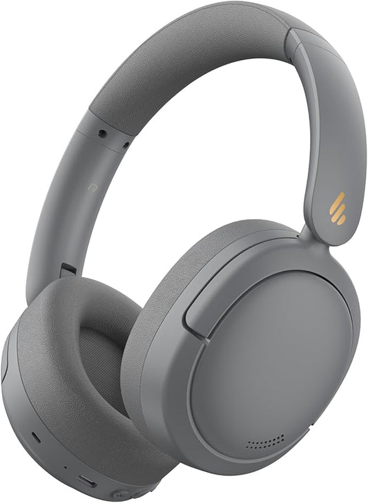 Edifier W800BT Pro Hybrid Active Noise Cancelling Headphones - Hi-Res Audio - AI Call Noise Cancellation - 45H Playtime - Fast Charging - Foldable - Wireless Over-Ear Bluetooth 5.4 Headphones - Gray