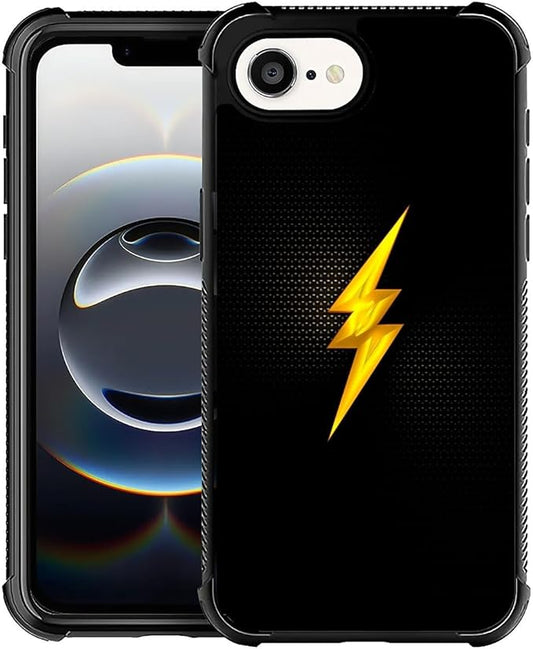 Compatible with iPhone 16e Case,Flash Phone Cover for Men/Women,Soft TPU Anti-Skid Thread and Four Corner Anti-Collision Protection Case Compatible with iPhone 16e 6.1inch