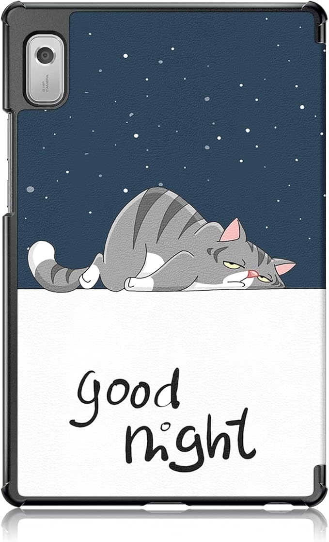 Case Compatible with Nook 9 Lenovo Tablet 2024/Lenovo Tab M9 9Inch Tablet TB310FU 2023 Lightweight Slim Stand Cover,Lazy cat