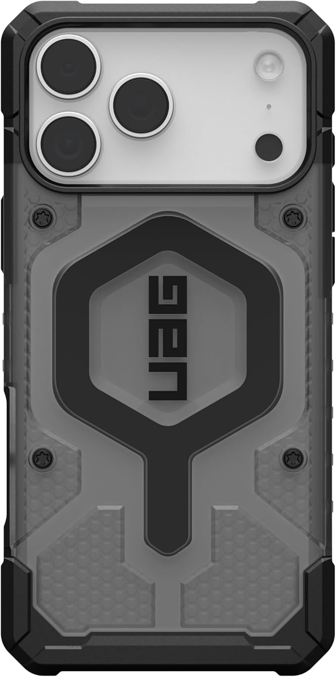 URBAN ARMOR GEAR UAG Designed for iPhone 17 Pro Max Case Pathfinder Clear - Compatible with MagSafe Military Grade Protective Cover, Ash/Black
