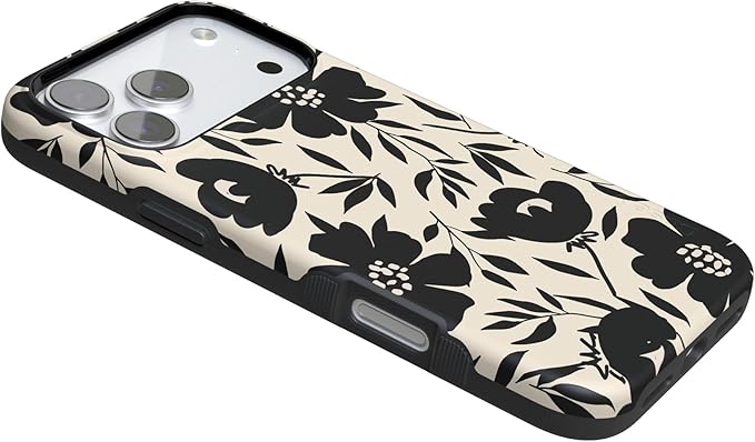 Casely iPhone 17 Pro Case | Dark Fantasy | Contrast Floral | Compatible with MagSafe | Bold Protective Design