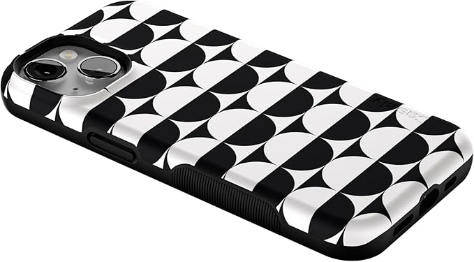 Casely iPhone 14 Case | Half Moon | High Contrast Design | Compatible with MagSafe | Bold Protective Design