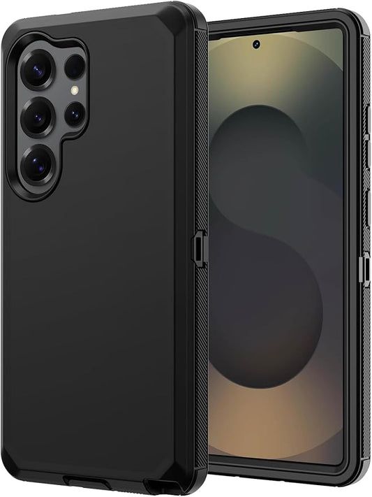 for Samsung Galaxy S25 Ultra Case, Full Body Rugged Military Drop Protection Bumper Heavy Duty Shockproof Anti-Scratch Protective Cover Phone Case for Galaxy S25 Ultra 5G (Black)