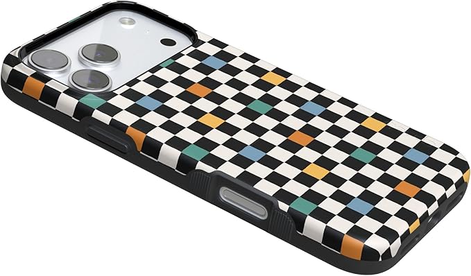 Casely iPhone 17 Pro Case | Old Skool | Retro Checkerboard | Compatible with MagSafe | Bold Protective Design