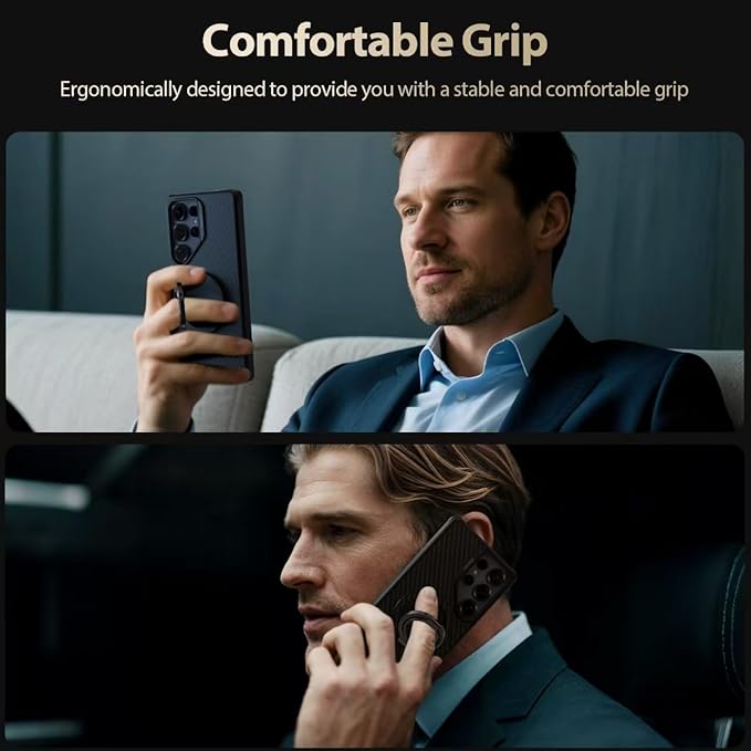 Nillkin MagSafe Phone Grip Ring Holder for Double Sided Magnet, Removable Magnetic Phone Ring Holder with Stand for iPhone 17/16/Pixel MagSafe Case, Lauren Fiber, Magsafe Ring Stand, Phone Kickstand