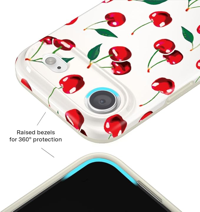 VELVET CAVIAR Case for iPhone 17 Air | Compatible with MagSafe | 10ft Drop Tested | Protective Designer Cases | Mon Cheri Cherry