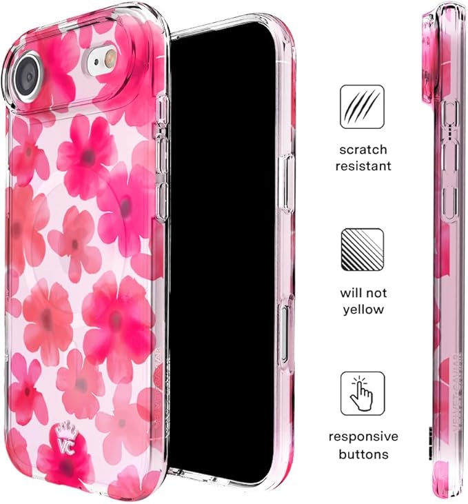 VELVET CAVIAR Case for iPhone 17 Air | Compatible with MagSafe | 10ft Drop Tested | Protective Designer Cases | Cherry Blossom