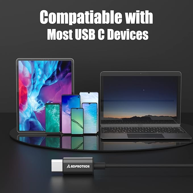 USB C Headphones, Type C Earbuds Magnetic Wired Earphones with Microphone and Volume Control Compatible with Google Pixel Xiaomi Samsung Oneplus Sony MacBook Black