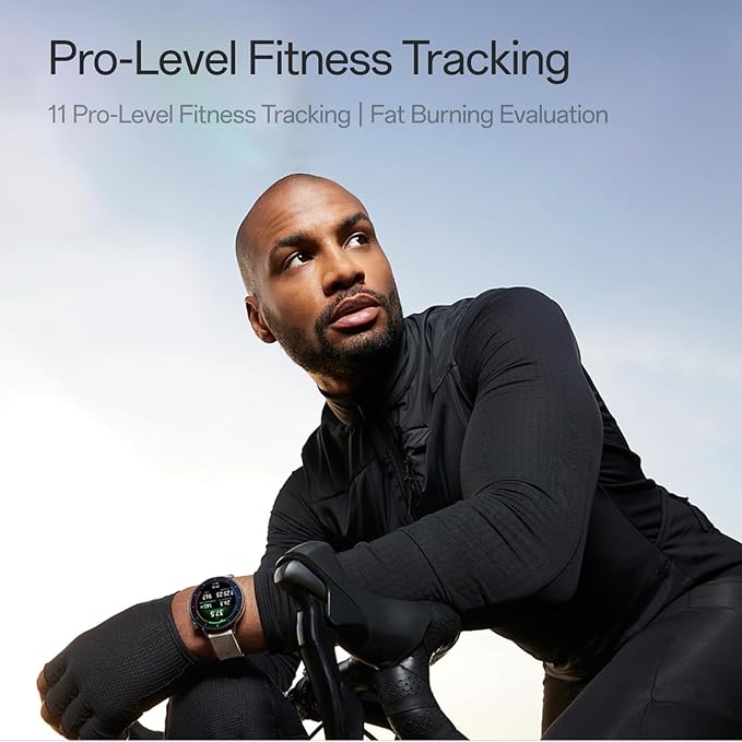 OnePlus Watch 3 43mm Black Steel, WearOS, Black Steel, 32GB Storage, 60h Battery Life, Bluetooth, GPS Navigation, Round Face, 1.32-Inch Display