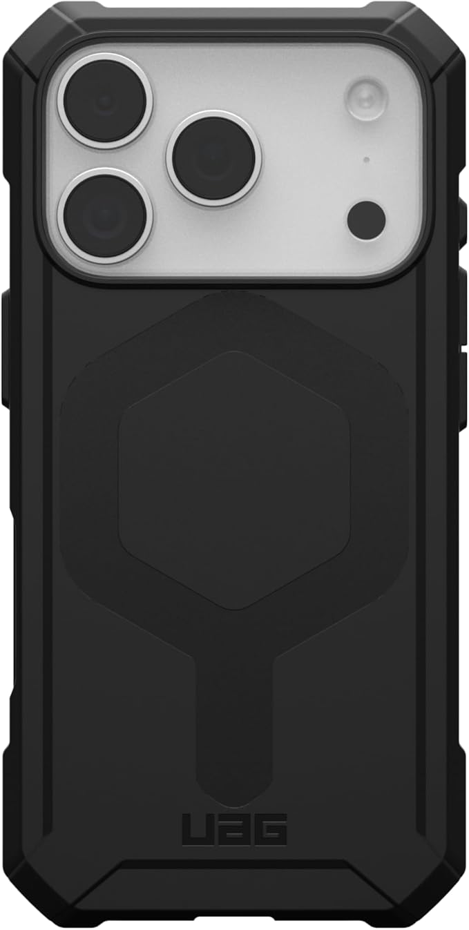 URBAN ARMOR GEAR UAG Designed for iPhone 17 Pro Case Essential Armor - Compatible with MagSafe Military Grade Protective Cover, Black