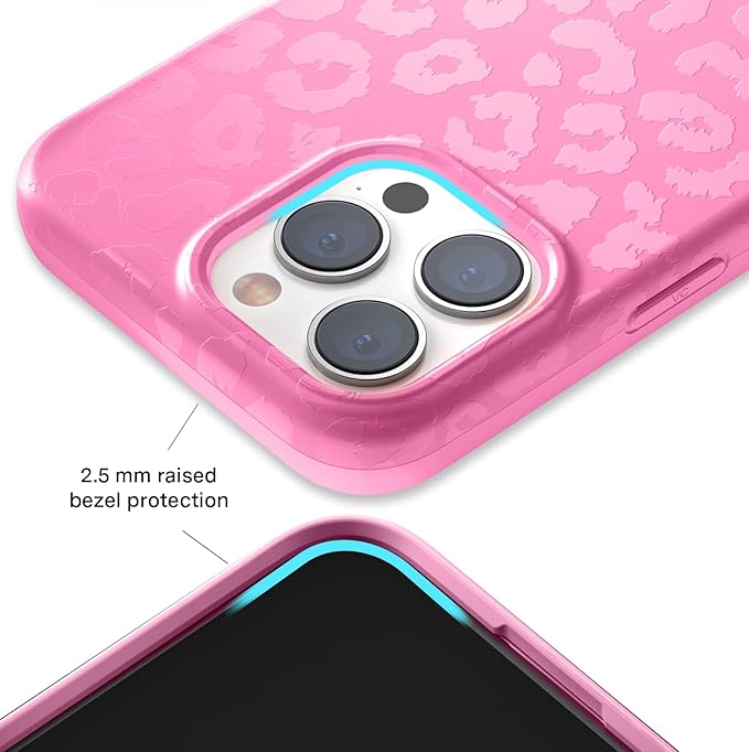 VELVET CAVIAR Case for iPhone Pro Max | Compatible with MagSafe | 10ft Drop Tested | Protective Designer Cases| Hot Pink Leopard
