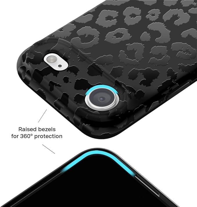 VELVET CAVIAR Case for iPhone 17 Air | Compatible with MagSafe | 10ft Drop Tested | Protective Designer Cases | Black Leopard Print