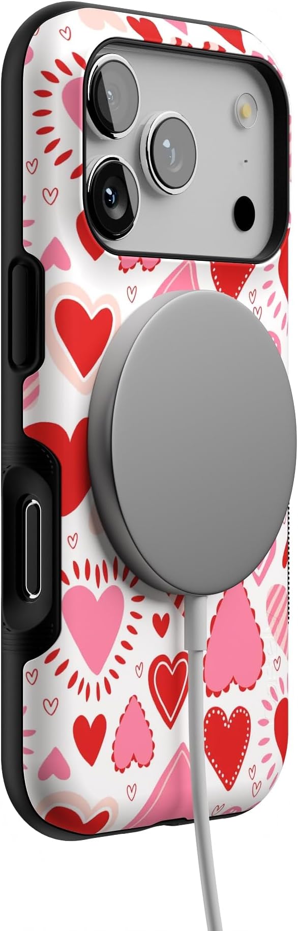 Casely iPhone 17 Pro Case | Love Struck | Heart Stickers | Bold Protective Design | Compatible with MagSafe