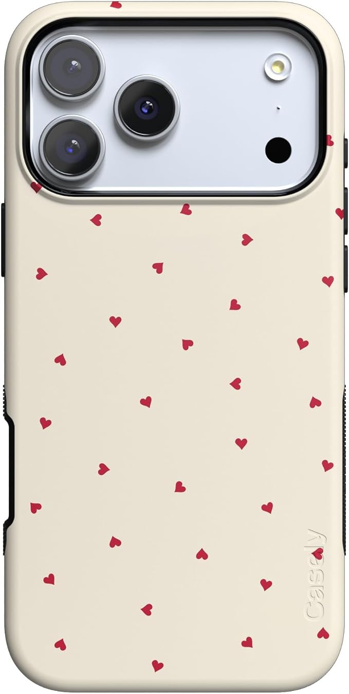 Casely iPhone 17 Pro Case | Be Mine | Tiny Hearts | Compatible with MagSafe | Bold Protective Design