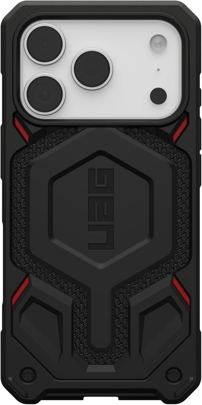 URBAN ARMOR GEAR UAG Designed for iPhone 17 Pro Case Monarch Pro - Compatible with MagSafe Military Grade Protective Cover, Kevlar Black