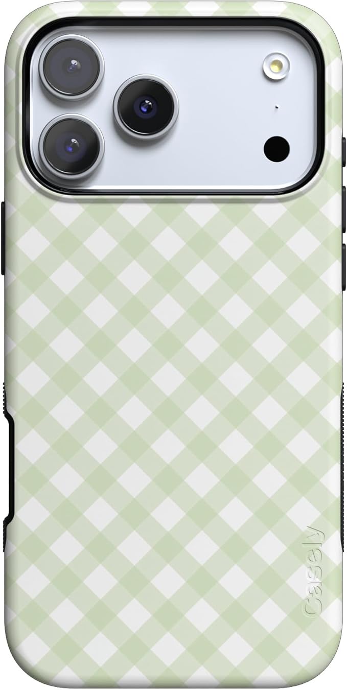 Casely iPhone 17 Pro Case | Mint Lattice | Sunday Best | Compatible with MagSafe | Bold Protective Design