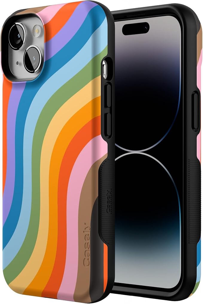 Casely iPhone 14 Case | Love for All | Rainbow Pride | Compatible with MagSafe | Bold Protective Design