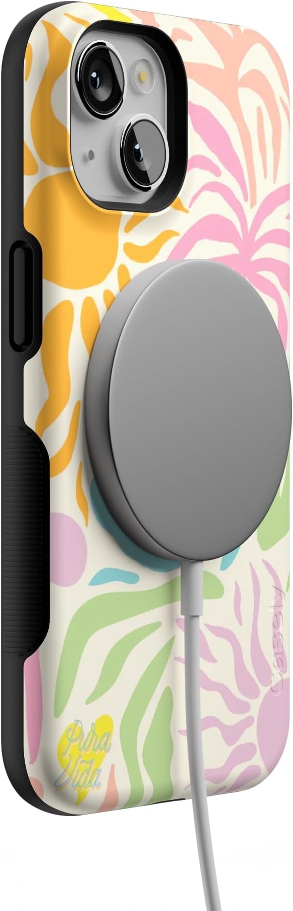 Casely iPhone 14 Case | Oasis | Pura Vida Floral | Compatible with MagSafe | Bold Protective Design