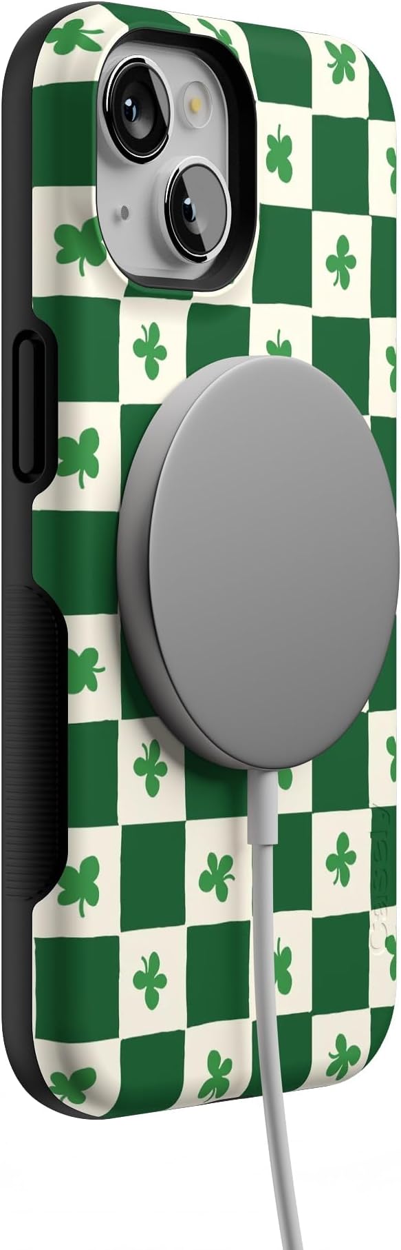 Casely iPhone 14 Case | Lucky You | Shamrock | Compatible with MagSafe | Bold Protective Design