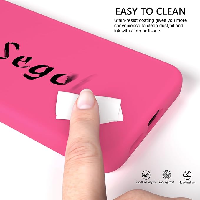 E Segoi Designed for Galaxy S24+Plus Case, Liquid Silicone Gel Rubber Shockproof Case Soft Microfiber Cloth Lining Cushion Compatible with Galaxy S24 Plus 5G 6.7 inch (Hot Pink, S24 Plus - 6.7")