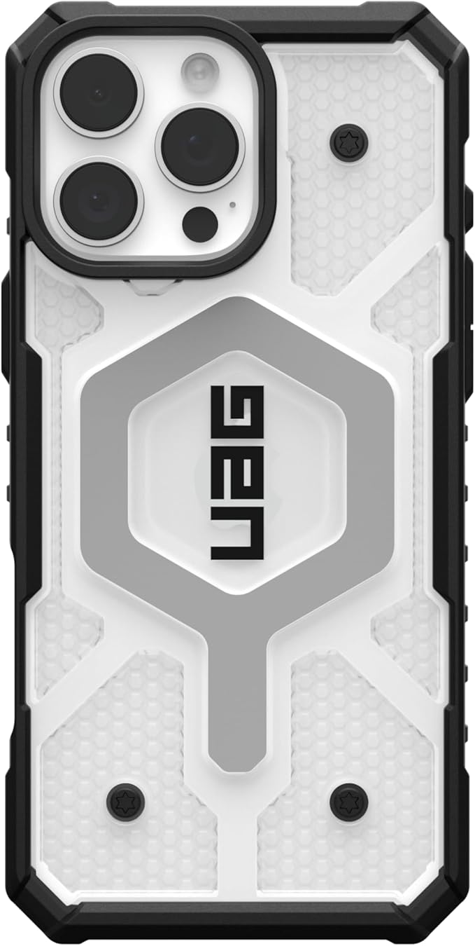 URBAN ARMOR GEAR UAG Designed for iPhone 16 Pro Max Case 6.9" Pathfinder Clear - Compatible with MagSafe Charging Rugged Shockproof Anti-Slip Military Grade Protective Cover, Ice