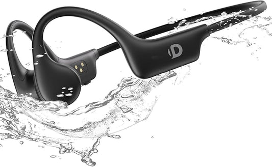 Open Ear Sport Headphones, Wireless Bone Conduction Earphones, Built-in 32GB MP3,with Mic, IP68, Sweat & Water Resistant, Up to 8 Hours Battery, Bluetooth 5.3, for Running, Workouts, Swimming