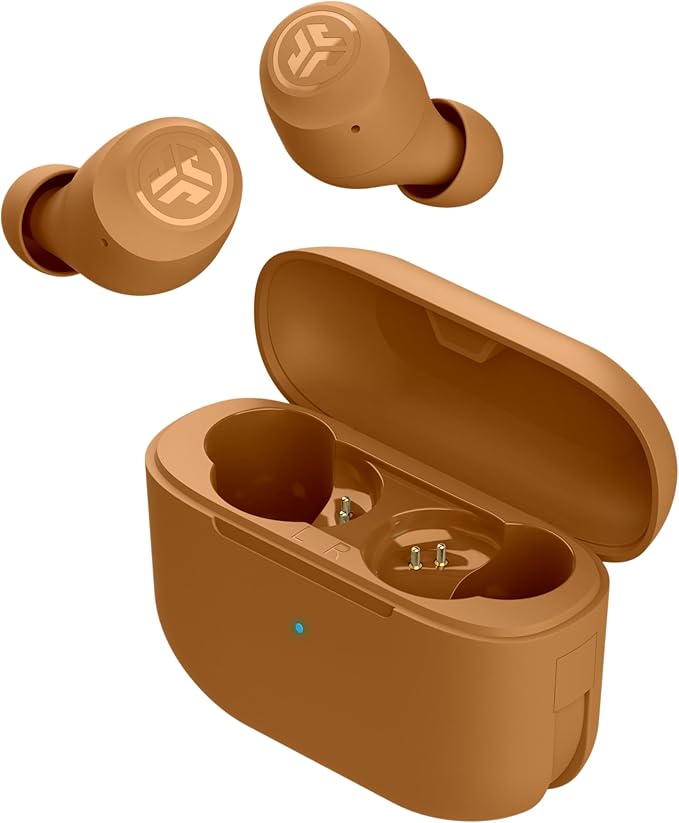 JLab Go Air Pop+ Tones True Wireless Earbuds, in Ear Headphones, Bluetooth Earphones, 35H Playtime Ear Buds, Bluetooth Earbuds with Microphone, USB-C Charging Case, Dual Connect, EQ3 Sound, (7572 W)