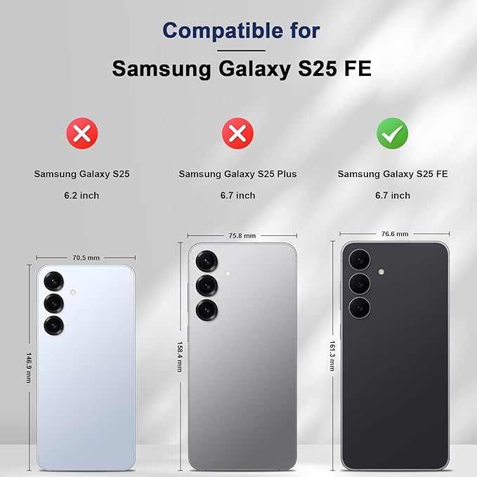 Jasonyu Flip Wallet Case for Samsung Galaxy S25 FE 5G,Leather Magnetic Folio Cover with Card Holder,Kickstand - TPU Shockproof Durable Protective Phone Case,Blue