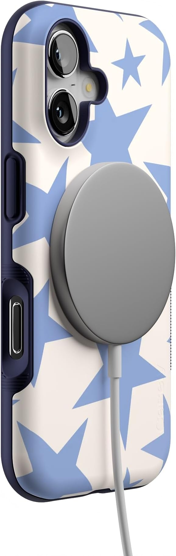 Casely iPhone 17 Case | Stars Align | Blue & White Stars | Bold Protective Design | Compatible with MagSafe