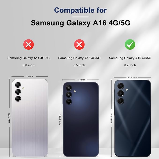 Jasonyu Flip Wallet Case for Samsung Galaxy A16,Leather Magnetic Folio Cover with Card Holder,Kickstand - TPU Shockproof Durable Protective Phone Case,Blue