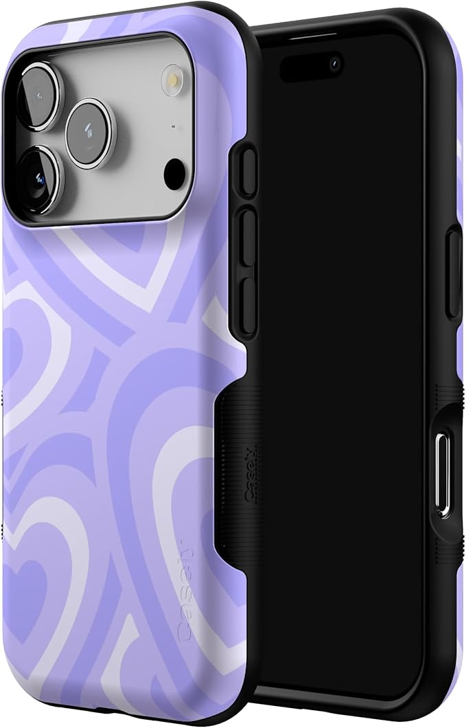 Casely iPhone 17 Pro Case | Love Song | Lavender Heart | Bold Protective Design | Compatible with MagSafe