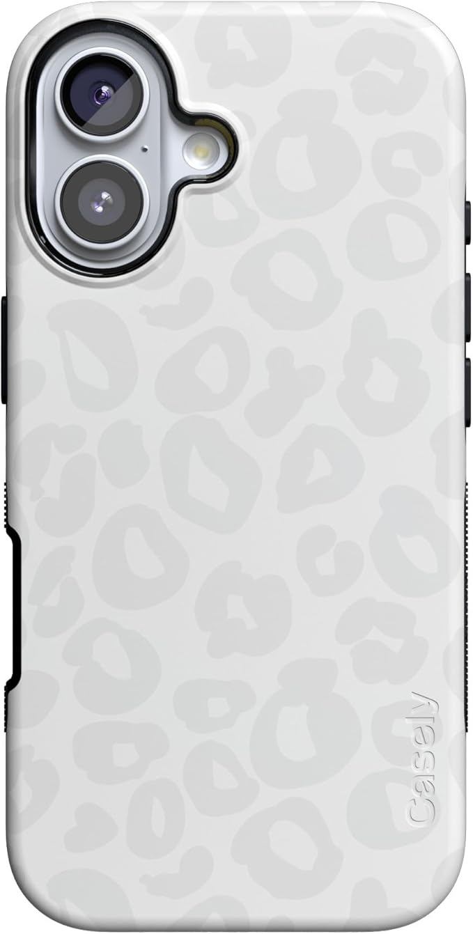 Casely iPhone 17 Case | Into The Wild | White Snow Leopard | Compatible with MagSafe | Bold Protective Design