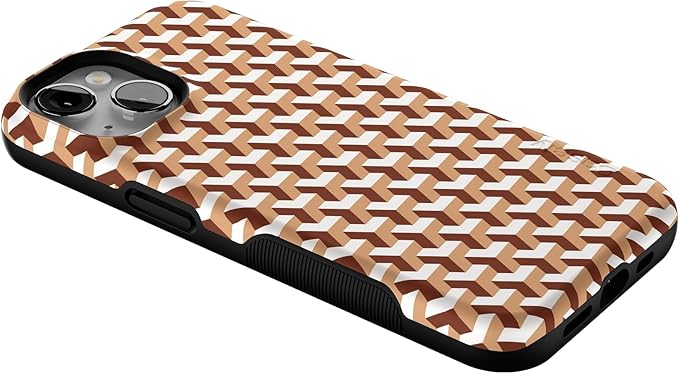 Casely iPhone 14 Case | Step It Up | Abstract Geo | Compatible with MagSafe | Bold Protective Design