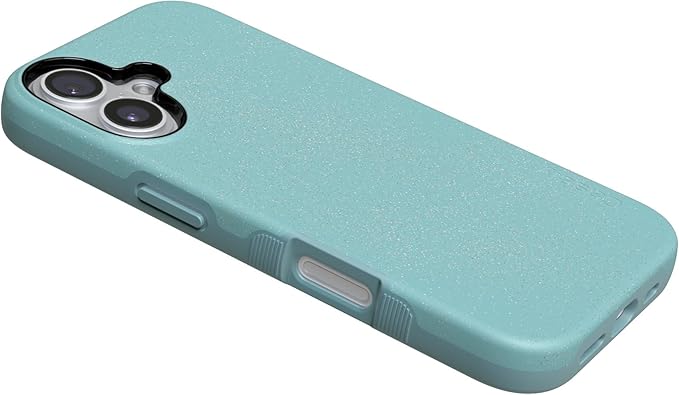 Casely iPhone 17 Case | Aquamarine | Ocean Blue Shimmer | Compatible with MagSafe | Bold Protective Design