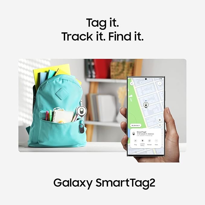 SAMSUNG Galaxy Buds 3 FE (2025) + Galaxy SmartTag2, True Wireless Bluetooth Earbuds, Active Noise Cancellation, Powerful Sound, Clear Calls, Long Lasting Battery, Black [US Version, 2 Year Warranty]