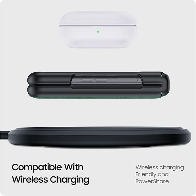 for Motorola Razr 2024 Case/Razr 2025 Case, Built-in Screen Protector & Hinge Protection & Ultra Thin PU Leather Matte PC Shockproof Phone Cover Smartphone Case for Moto Razr 2024/2025(Green)