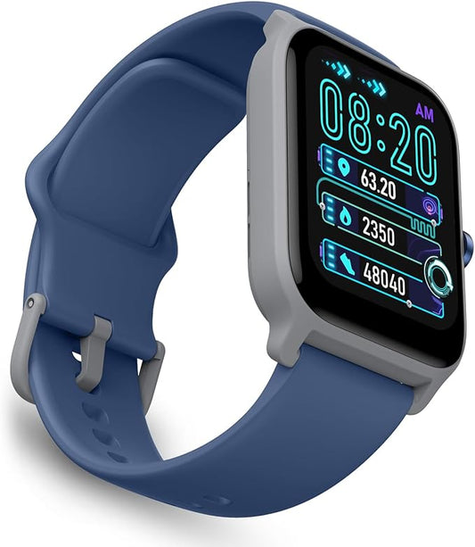 OCTANDRA Move 2 VeryFit 1.8" Bluetooth Answer Call Alexa Smart Watch Heart Rate Blood Oxygen Saturation Sleep Monitor Step Counter IP68 Activity Fitness Tracker Watches for Men Women (IDW13) (Blue)