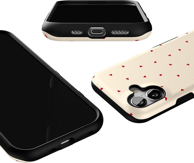 Casely iPhone 17 Case | Be Mine | Tiny Hearts | Bold Protective Design | Compatible with MagSafe