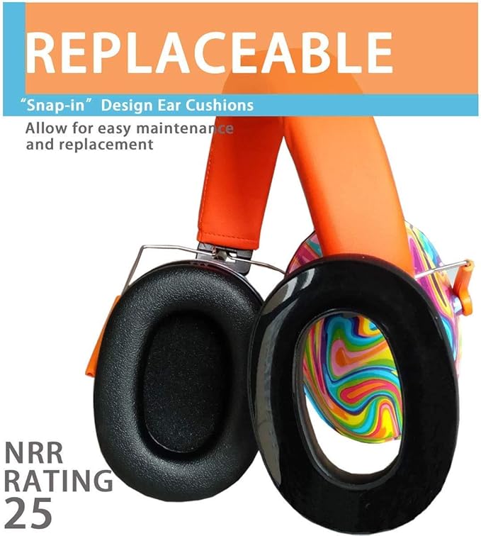 PROHEAR 032 Ear Muffs for Noise Reduction - 28SNR Noise Cancelling Headphones for Kids Autism Toddlers - Adjustable Hearing Protectors for Concerts Fireworks Sports Events, 3 Pack
