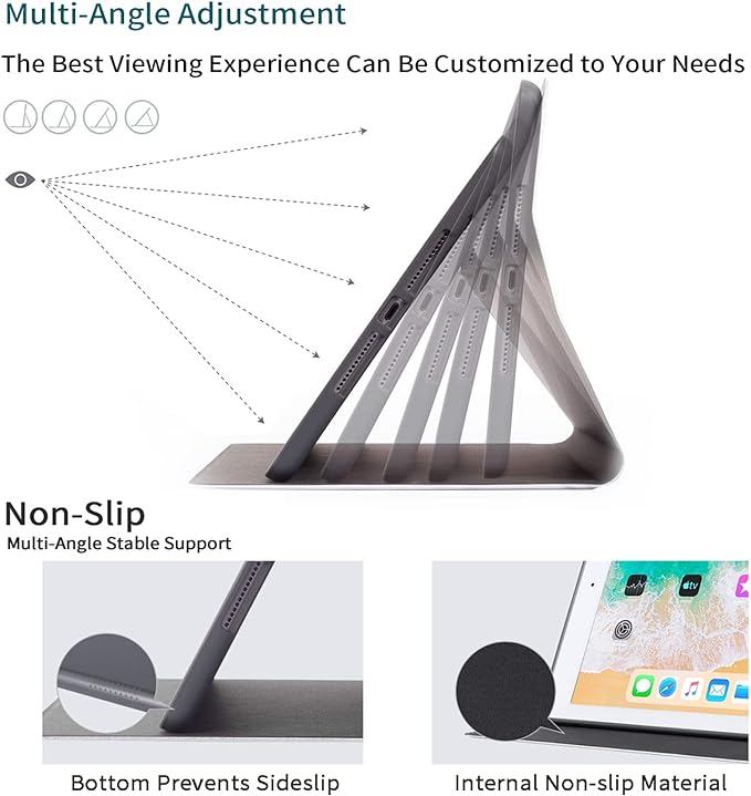 Case for Microsoft Surface Pro X (2021/2020/2019) 13 Inch PU Leather Slim Lightweight Multiple Angles Stand Smart Cover with Auto Wake/Sleep for New Surface Pro X 2021, Cool Tiger