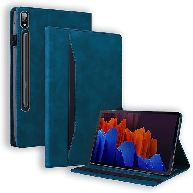 Case for Lenovo Tab P11 (2nd Gen) 11.5 inch/Pad Plus 2023 Magnetic PU Leather Folio Stand Shell Cover Foldable Card Holder Multi-Angle Lenovo Tab P11 Gen2 Tablet 2023 11.5",Peacock Blue