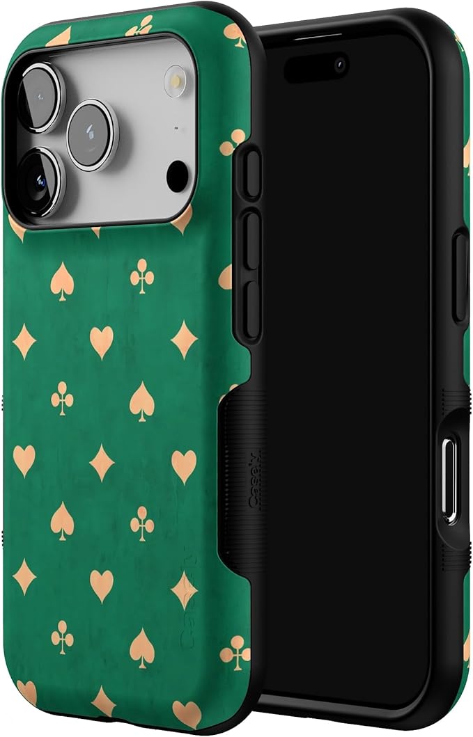 Casely iPhone 17 Pro Case | Royal Flush | French Deck | Bold Protective Design | Compatible with MagSafe