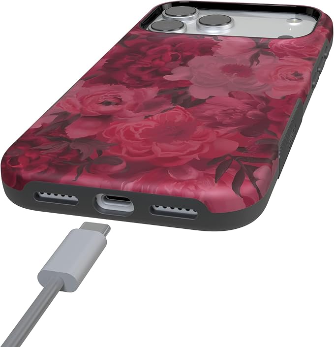 Casely iPhone 17 Pro Case | Romance Novel | Moody Floral | Compatible with MagSafe | Bold Protective Design