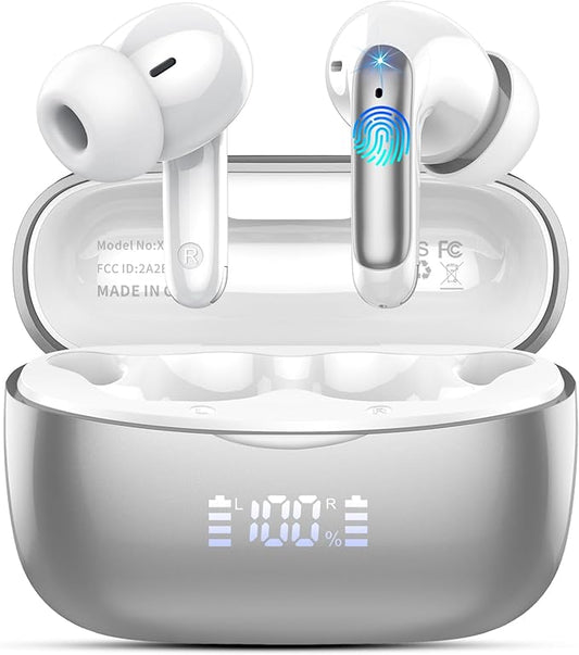 AI Translation Earbuds Real Time with Audio and Video Calls, 164 Language/7 Translation Modes Translator Earbuds Bluetooth 5.4 with APP, 48H AI Ear Buds Translator Device for Business/Learning/Travel