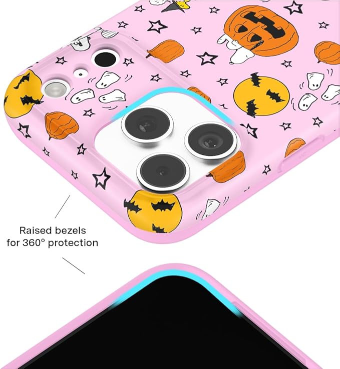 VELVET CAVIAR Case for iPhone 17 Pro | Compatible with MagSafe | 10ft Drop Tested | Protective Designer Cases | Pink Pumpkin Snoopy